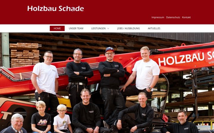 Screenshot of holzbau-schade.de