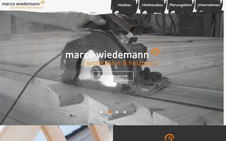 Screenshot of holzbau-wiedemann.de