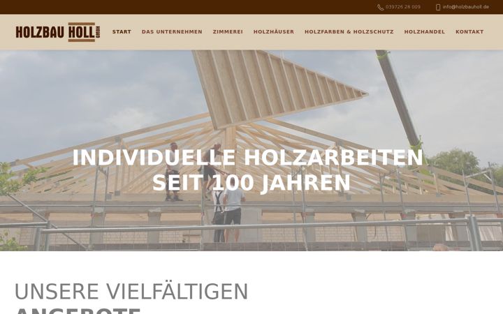 Screenshot of holzbauholl.de