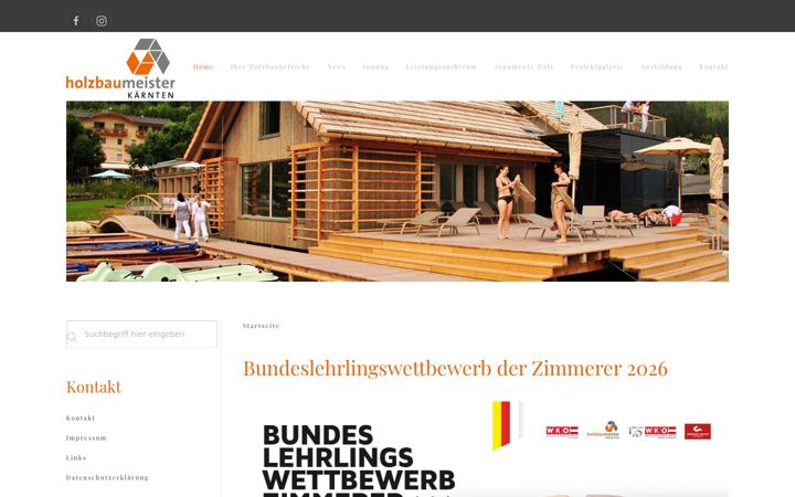 Screenshot of holzbaumeister-kaernten.at