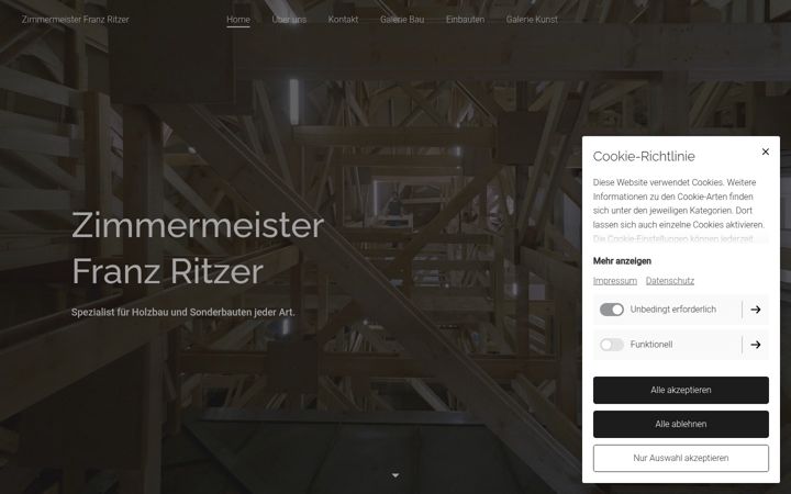 Screenshot of holzbauwien.eu