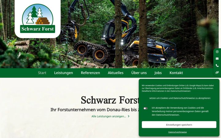 Screenshot of holzernte-landschaftspflege-brennholzhandel-noerdlingen.de