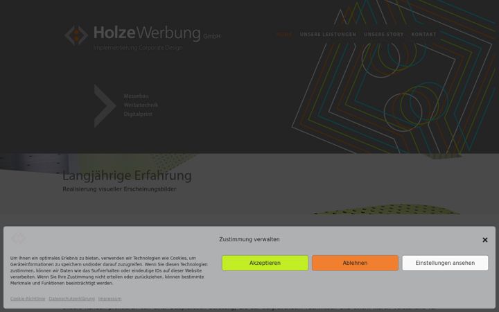Screenshot of holzewerbung.de
