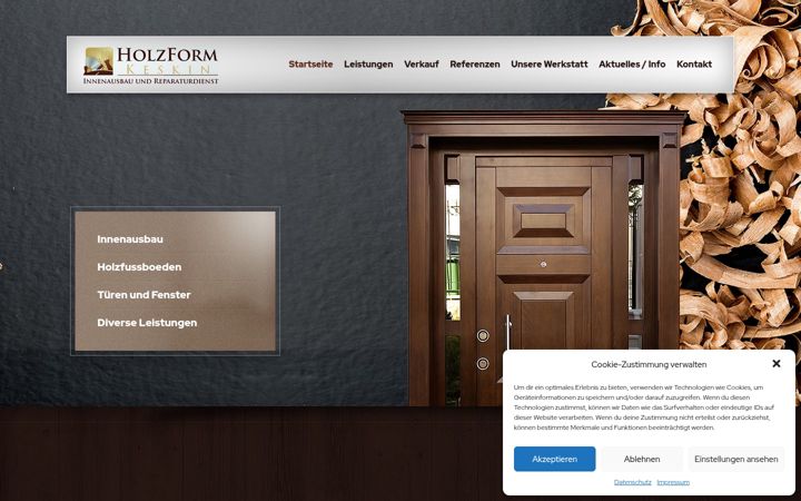 Screenshot of holzformkeskin.de