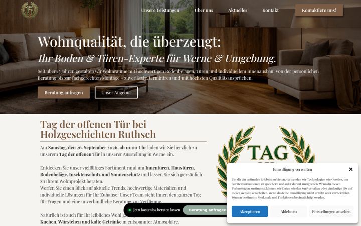 Screenshot of holzgeschichten-ruthsch.de