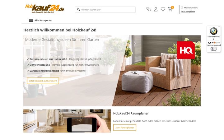 Screenshot of holzkauf24.de
