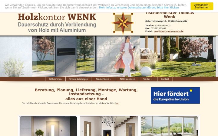 Screenshot of holzkontor-wenk.de