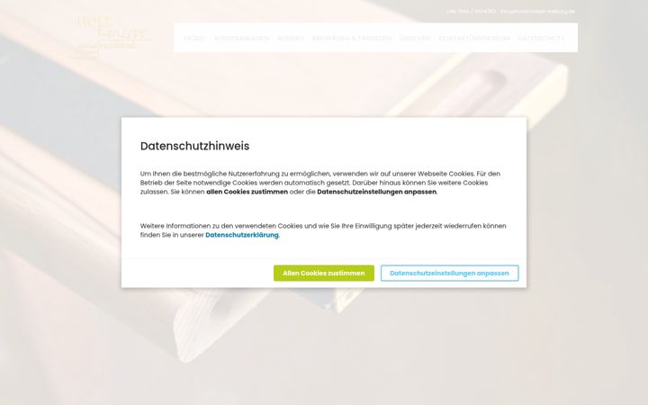 Screenshot of holzkonzept-freiburg.de