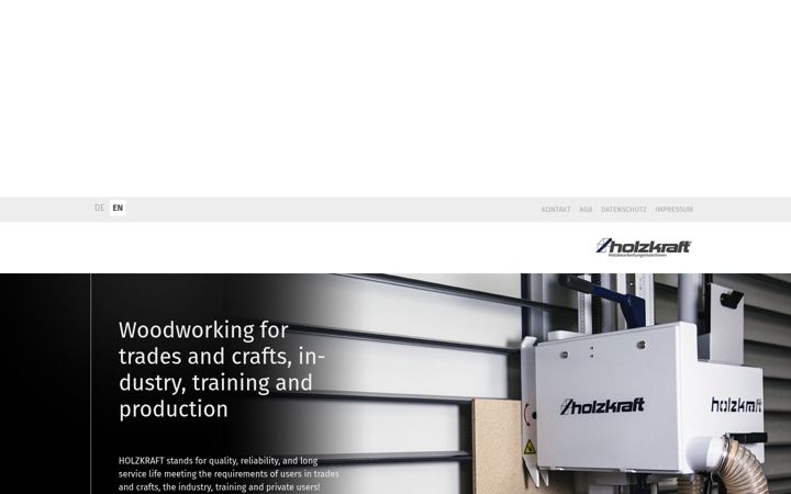 Screenshot of holzkraft-machines.com