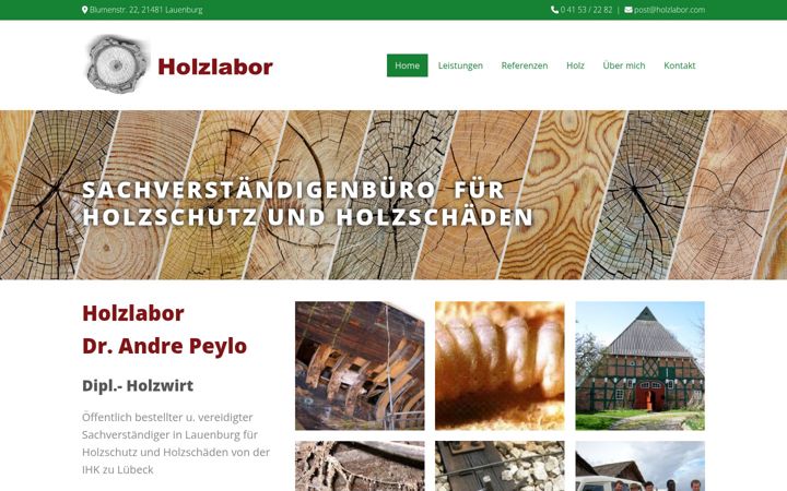 Screenshot of holzlabor.com