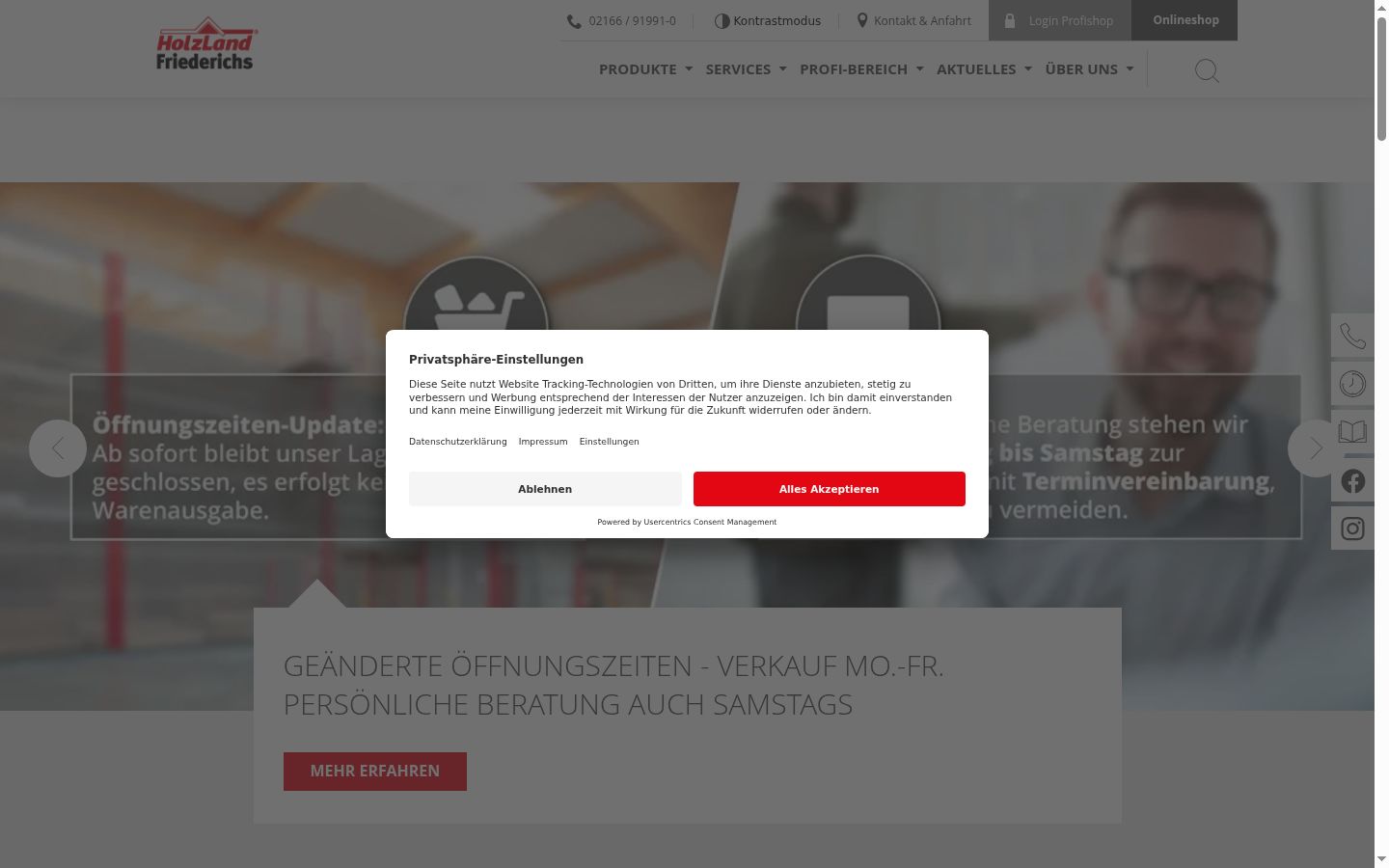 Sutikimo reklamjuostės, rodytos prieš bet kokią sąveiką, ekrano kopija