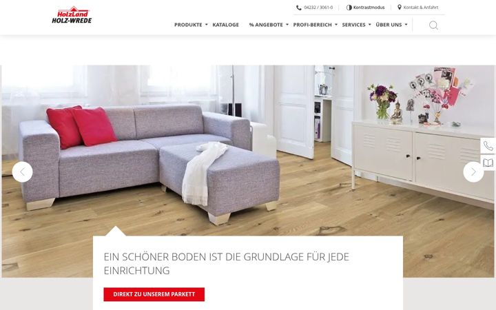Screenshot of holzland-wrede.de