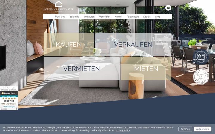 Screenshot of holzmann-sedlmayer.de