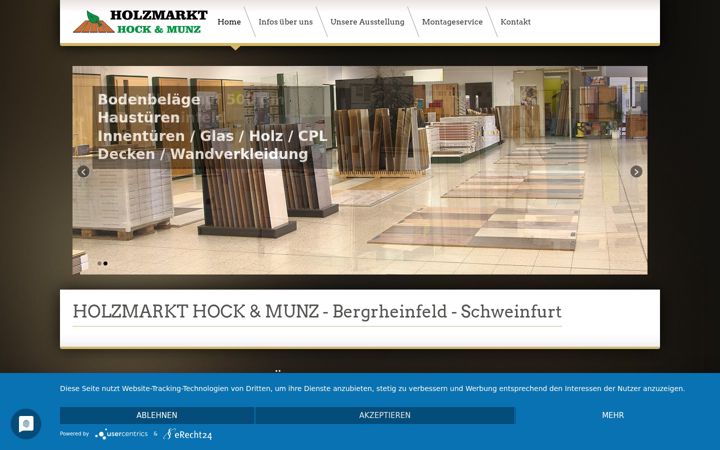 Screenshot of holzmarkt-hock-munz.de