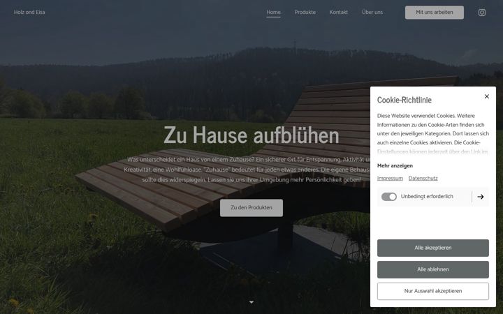 Screenshot of holzondeisa.de