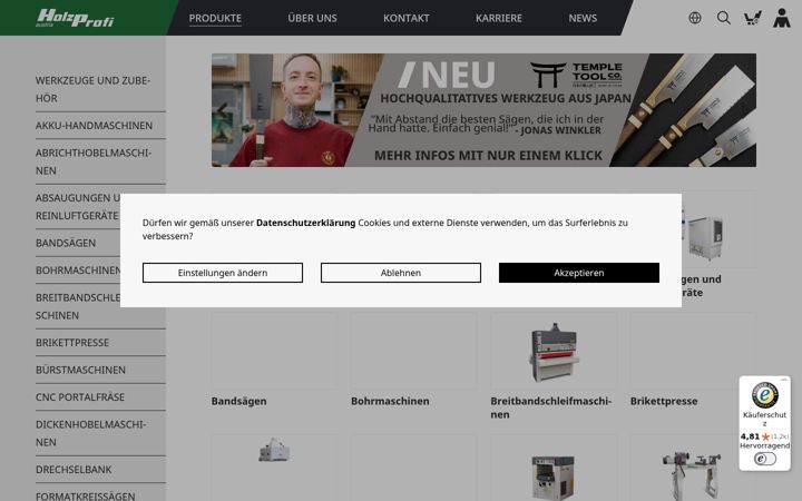 Screenshot of holzprofi.com