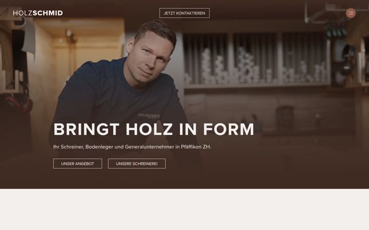 Screenshot of holzschmid.ch