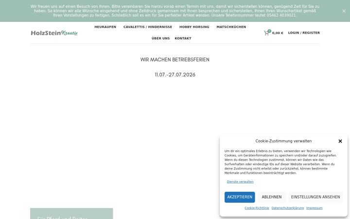 Screenshot of holzsteinkreativ.com