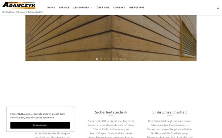 Screenshot of holztechnik-adamczyk.de