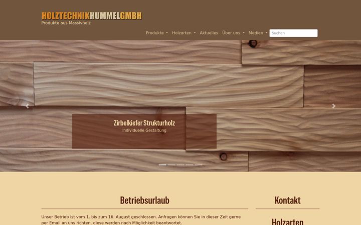 Screenshot of holztechnik-hummel.de