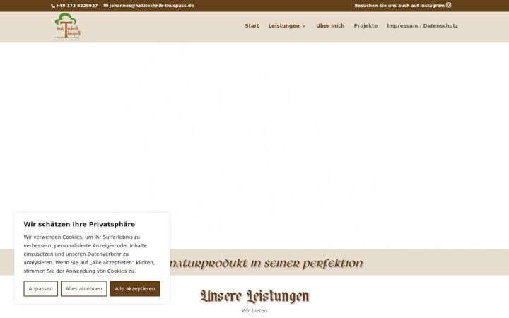 Screenshot of holztechnik-thuspass.de