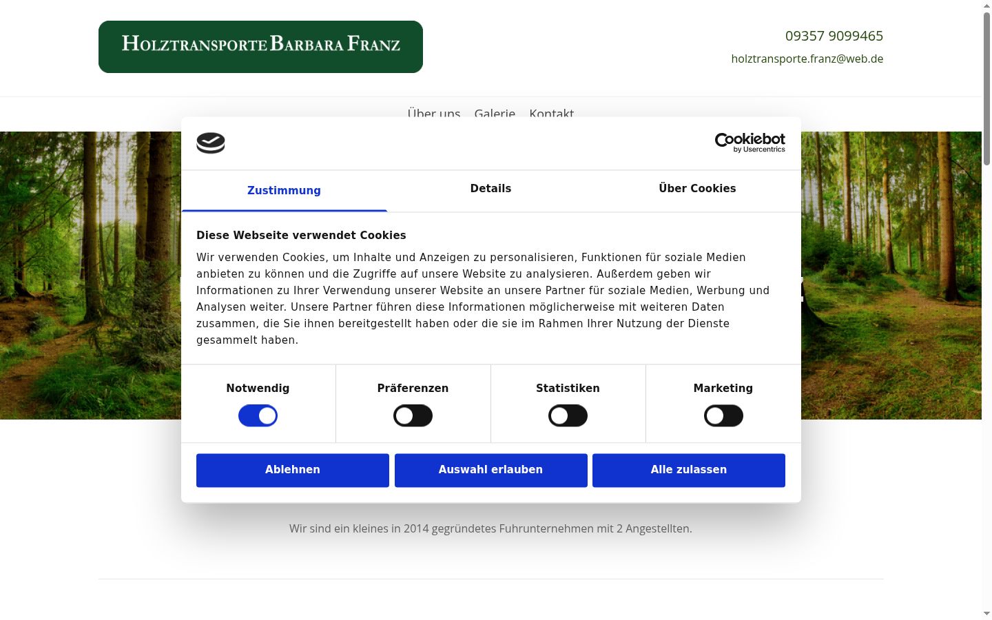 Screenshot tal-banner tal-kunsens muri qabel kwalunkwe interazzjoni