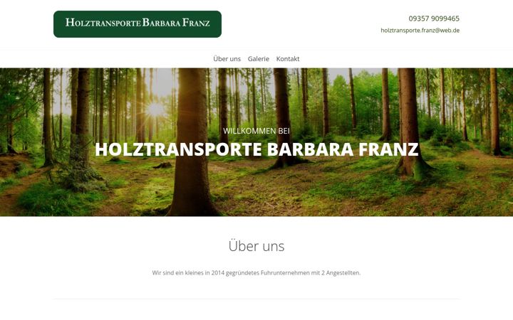 Screenshot of holztransporte-franz.de