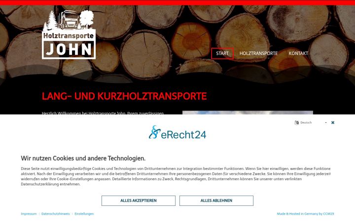Screenshot of holztransporte-john.de