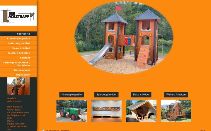 Screenshot of holztrapp.de