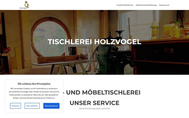 Screenshot of holzvogel.com