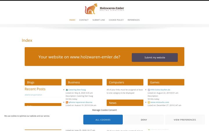Screenshot of holzwaren-emler.de