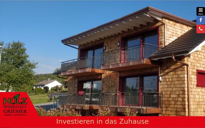 Screenshot of holzwerkstatt-griesser.de