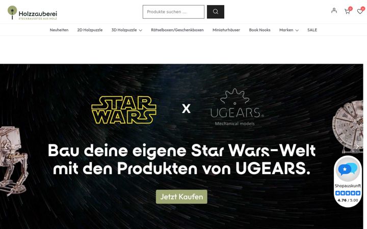 Screenshot of holzzauberei.de