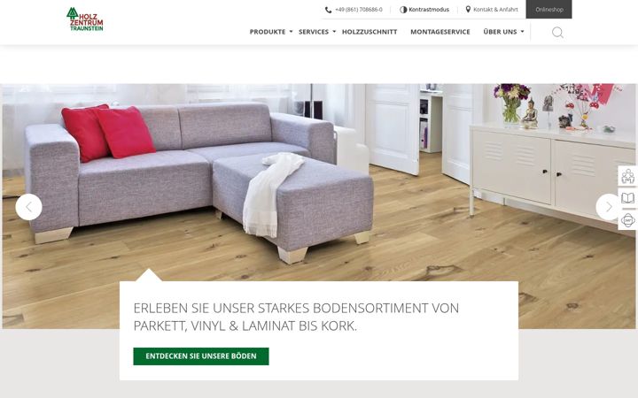 Screenshot of holzzentrum-ts.de