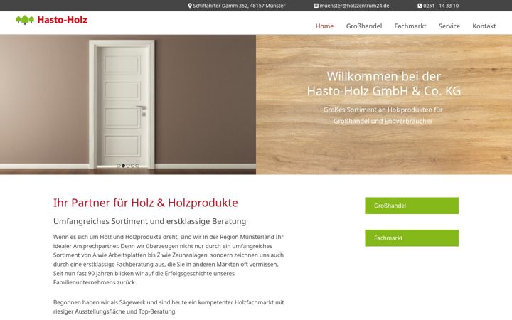 Screenshot of holzzentrum24.de