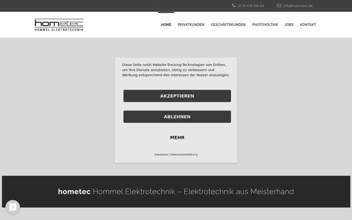 Screenshot of hom-etec.de