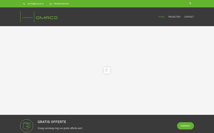 Screenshot of homaco.be