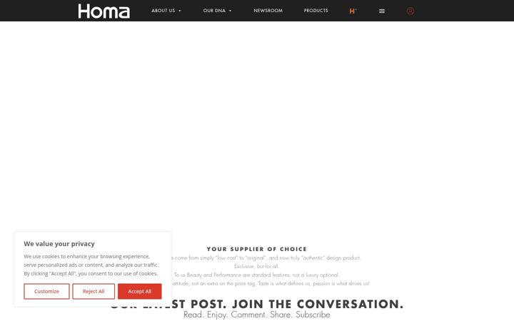 Screenshot of homaeurope.eu