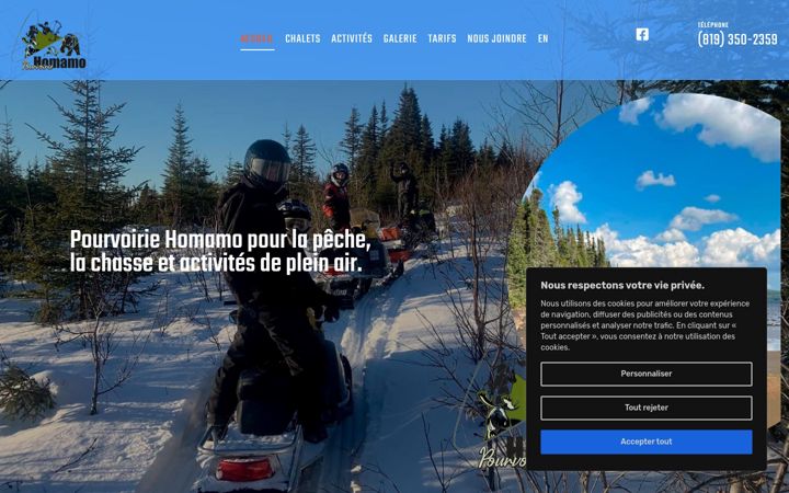 Screenshot of homamo.ca