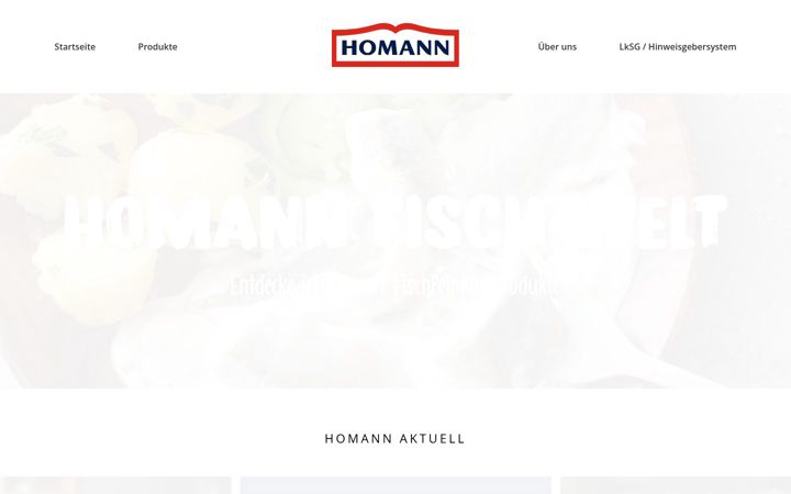 Screenshot of homann-fische.de