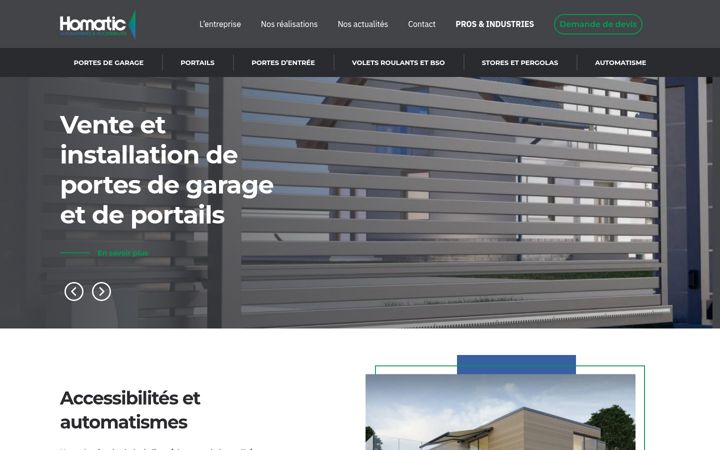 Screenshot of homatic.fr