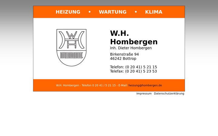 Screenshot of hombergen.de