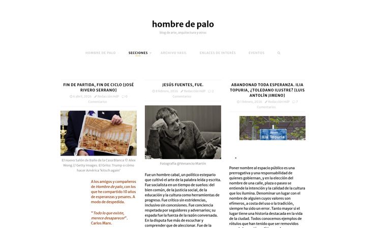 Screenshot of hombredepalo.com