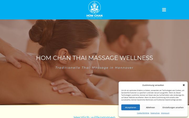 Screenshot of homchan-thaimassage.de