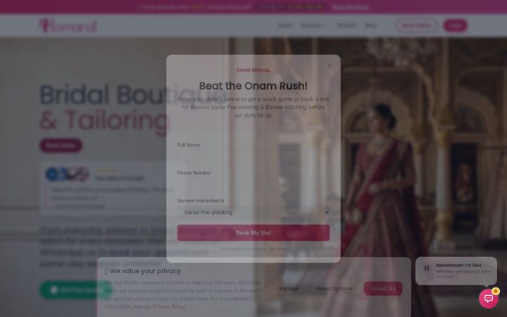 Screenshot of homdrai.com