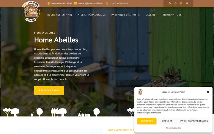 Screenshot of home-abeilles.fr