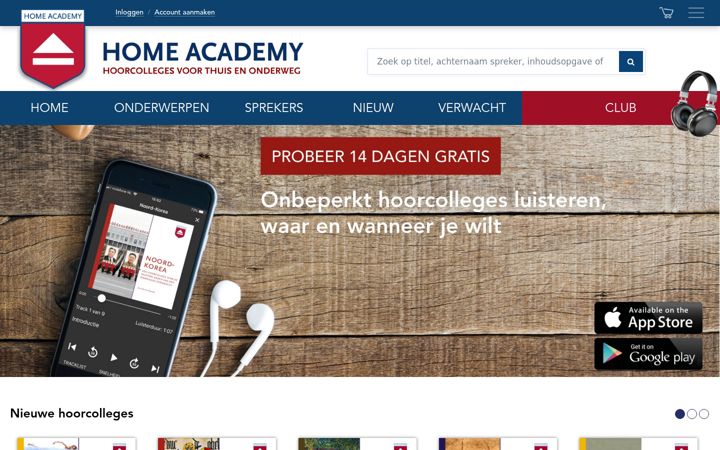 Screenshot of home-academy.nl