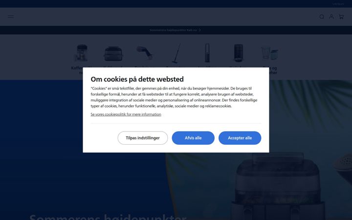 Screenshot of home-appliances.philips