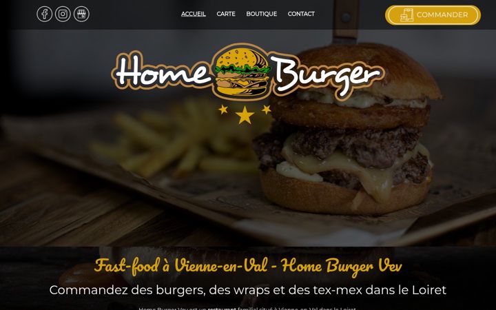 Screenshot of home-burger45.fr