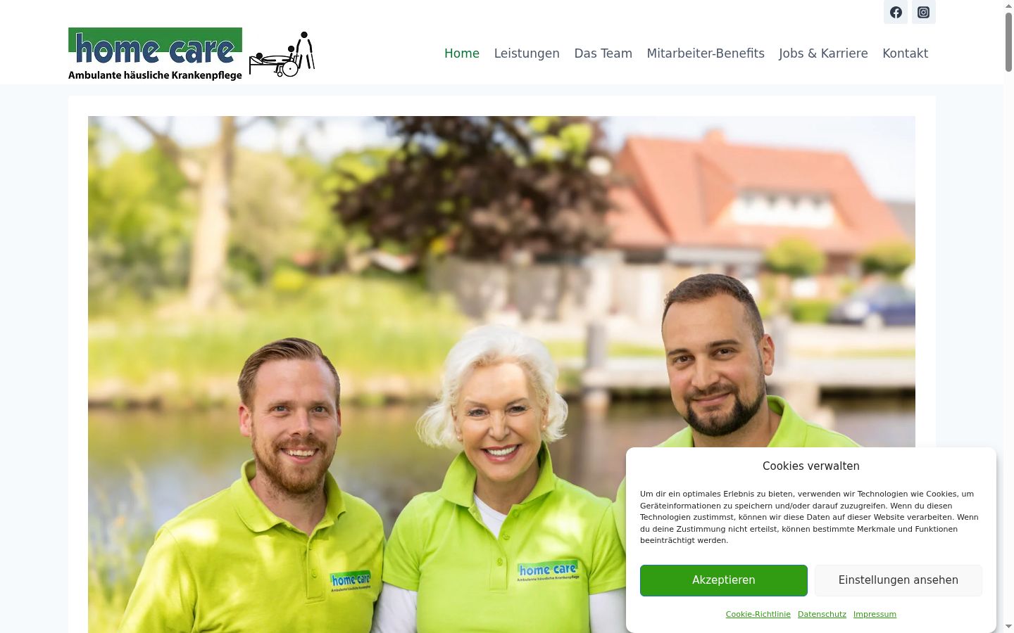 Screenshot des Einwilligungsbanners vor jeglicher Interaktion